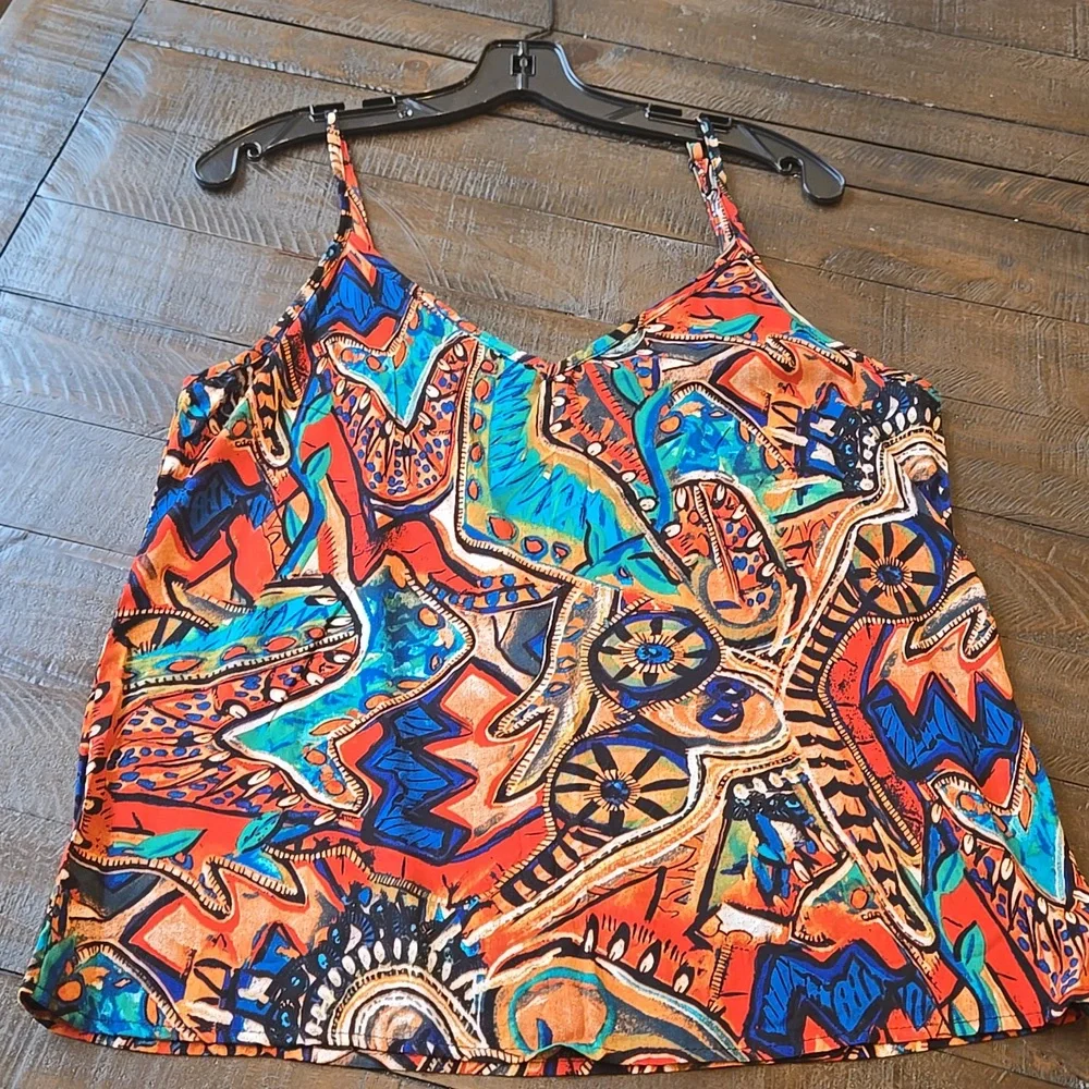 Silky Adjustable Strap V Neck. Camisole